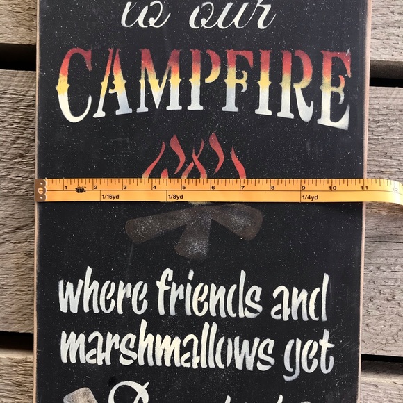 Welcome To Our Campfire Sign - Picture 4 of 5